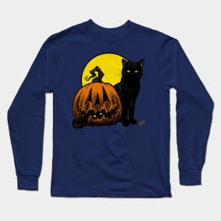 Still Life with Feline and Gourd Long Sleeve T-Shirt